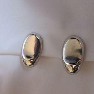 Mexican silver clip earrings